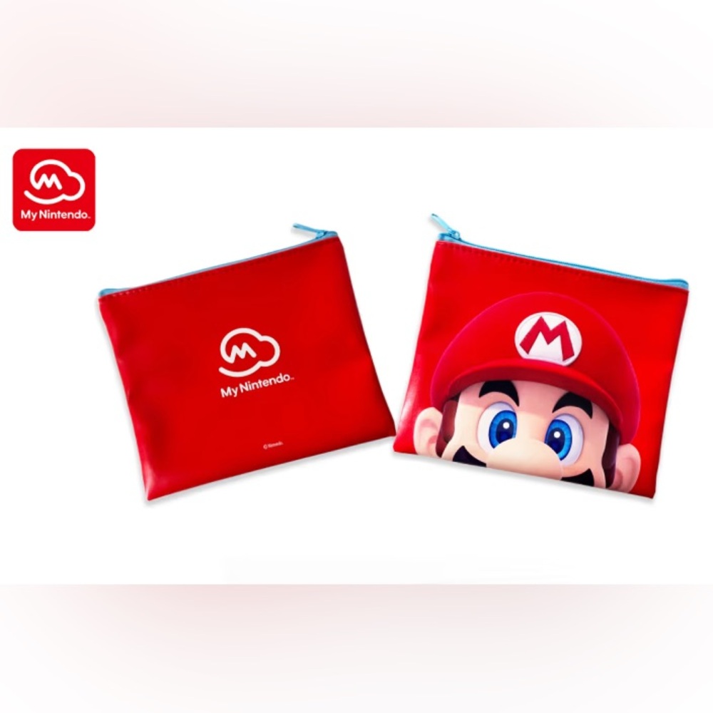 Nintendo Red Mario Zipper Pouch